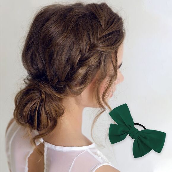 Bowknot Hair Rope Hair Ties Green - Picture 2 of 3